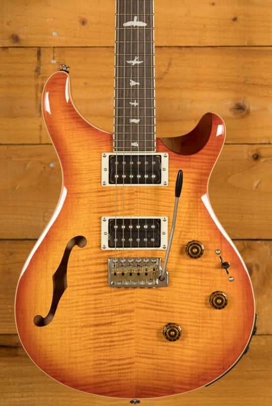 PRS SE Custom | Custom 24 Semi-Hollow Piezo - Vintage Sunburst