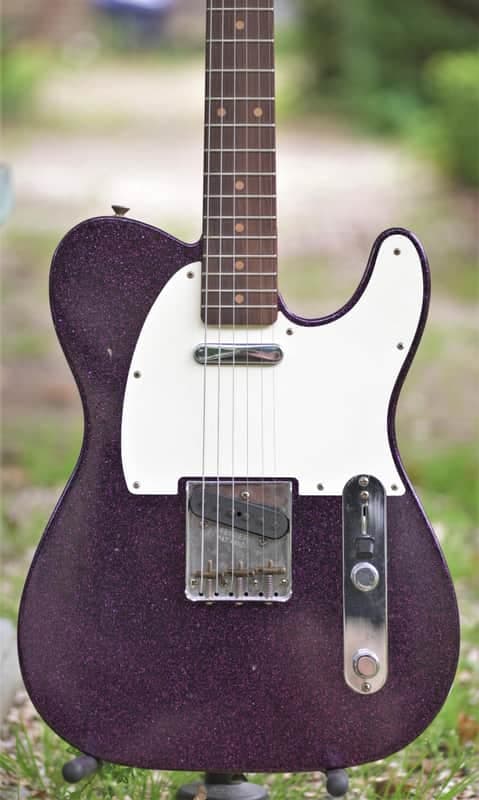 Fender Custom Shop Limited Edition 60'S Telecaster Journeyman Relic - Aged Magenta Sparkle