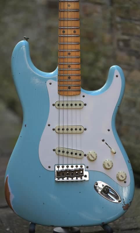 Fender Custom Shop Limited '57 Stratocaster, Relic - Faded Aged Daphne Blue