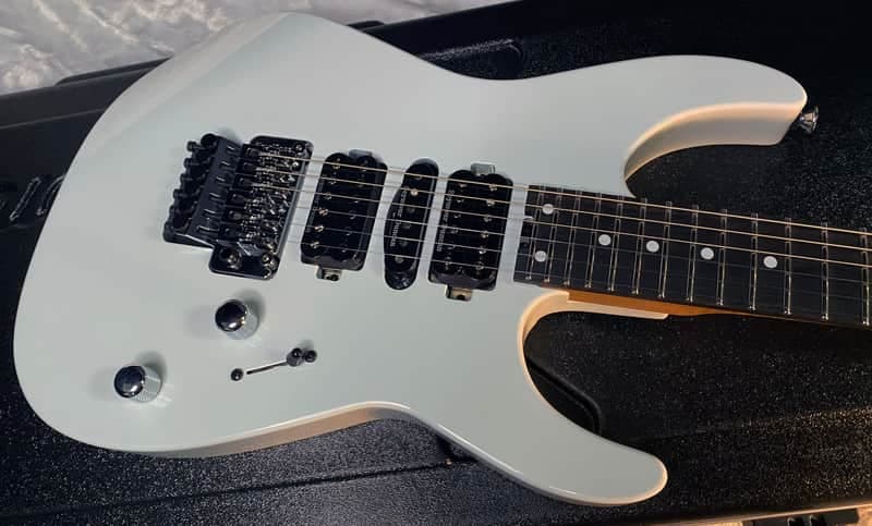 NEW ! Jackson Custom Shop Dinky HSH - Roasted Maple Neck & Ebony Fretboard - DK - Sonic Blue - Authorized Dealer - 8.2lbs - G06641