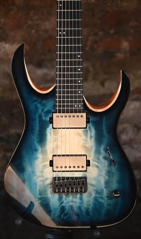Mayones Duvell Elite 7 Baritone - Turquoise Iris Gloss