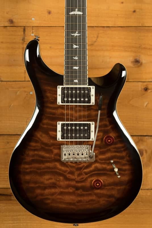 PRS SE Custom | Custom 24 Quilt - Black Gold Sunburst
