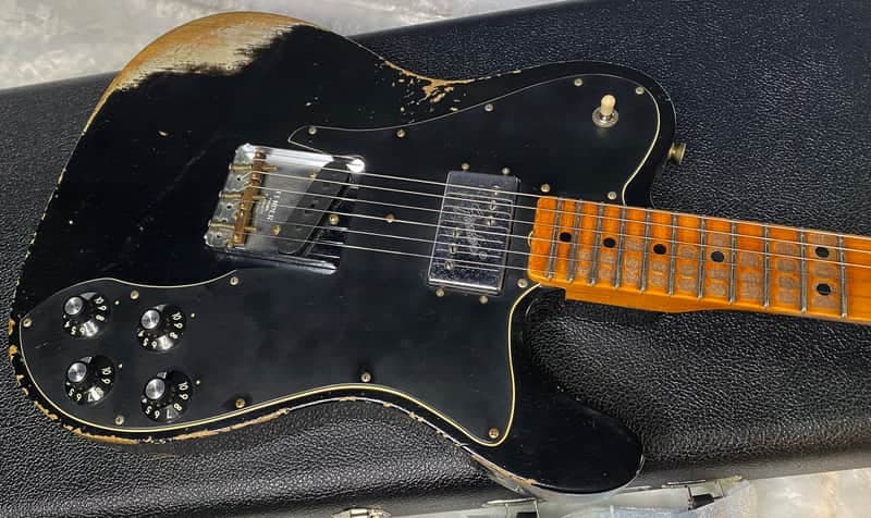 NEW! Fender Custom Shop Telecaster Custom Heavy Relic - Limited Edition - Black - Only 6.85lbs - Authorized Dealer - G06382