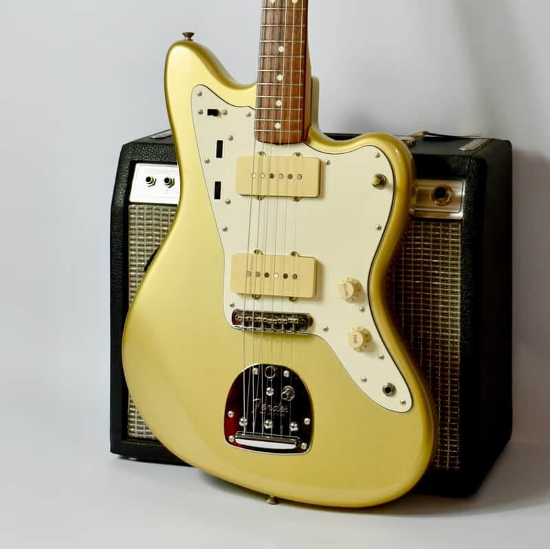 1994 Fender Japan Jazzmaster (JM66-RC) – Shoreline Gold, MIJ, Limited, Offset, FujiGen