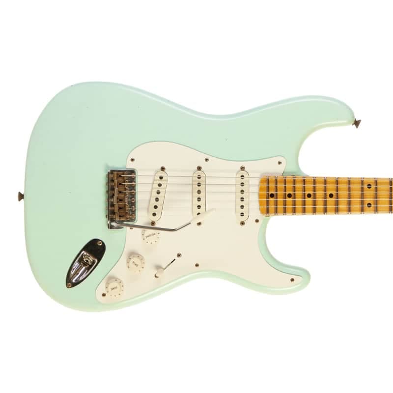 Fender Custom Shop Limited Edition '56 Stratocaster Journeyman Relic Super Faded Aged Surf Green (Pre Owned, 2022, EC+) #CZ560349