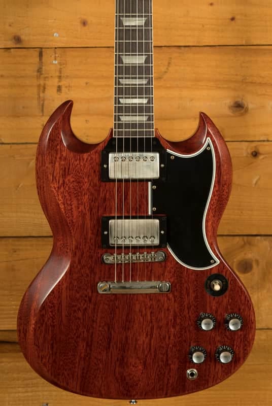 Gibson Custom 1961 Les Paul SG Standard Reissue Stop-Bar | Cherry Red - VOS
