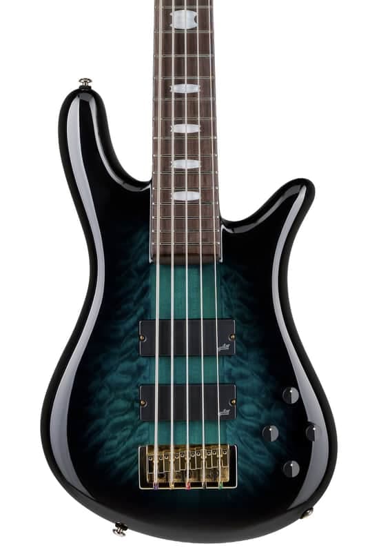 Spector Icon NS-5 Neck-Thru - Black and Blue
