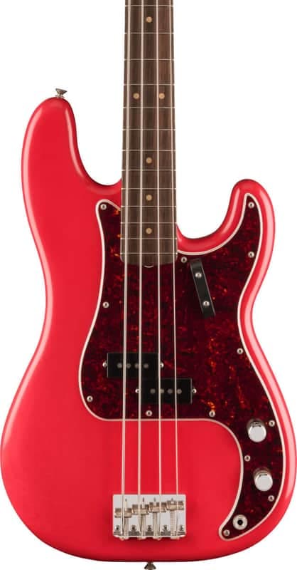 Fender Limited Edition Vintera II Road Worn '60s Precision Bass- Fiesta Red