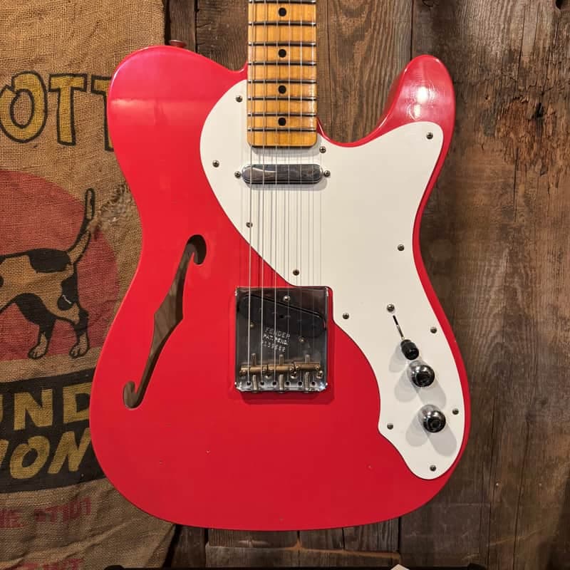 Fender Custom Shop NAMM 2025 Limited Edition '50s Reissue Telecaster Thinline Journeyman Relic Fiesta Red