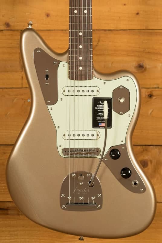 Fender American Professional Classic Jaguar - Rosewood - Faded Firemist Gold