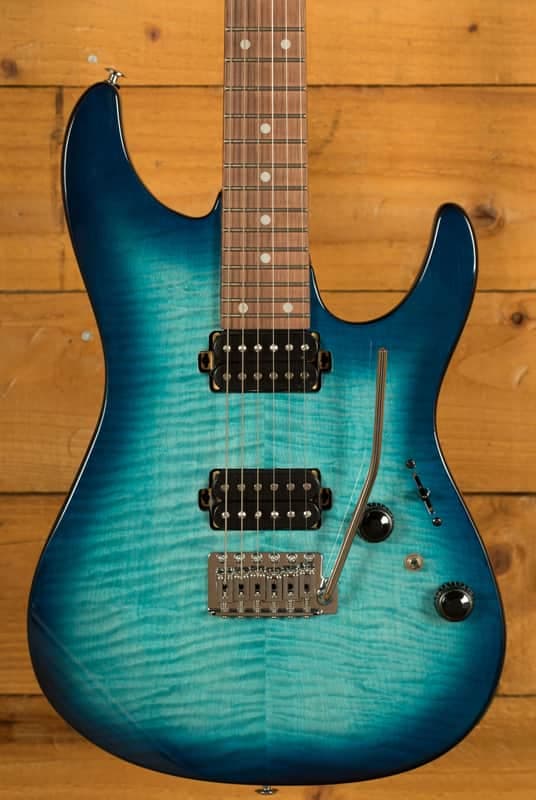 Ibanez AZ24S1F AZ Series Standard - Transparent Turquiose Burst