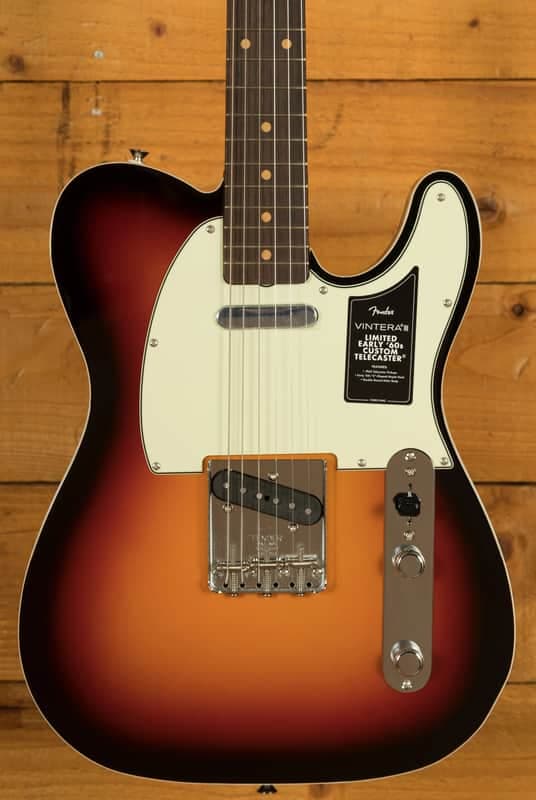 Fender Limited Edition Vintera III Early '60s Telecaster Custom - Rosewood - 3-Colour Sunburst