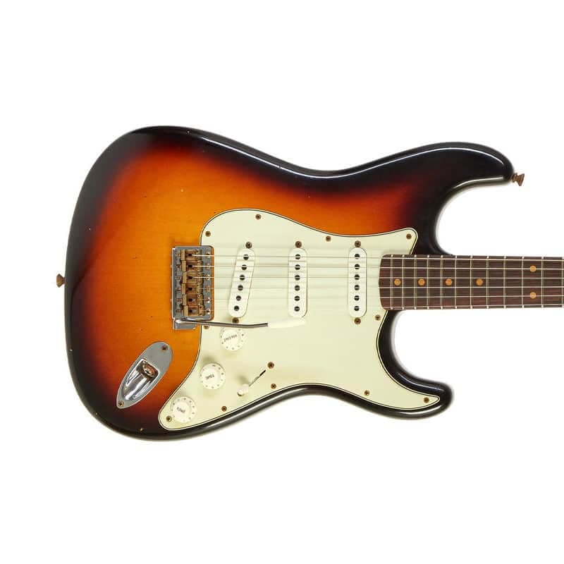 Fender Custom Shop 1961 Stratocaster Journeyman Relic Super Faded Aged 3-Tone Sunburst #R147883