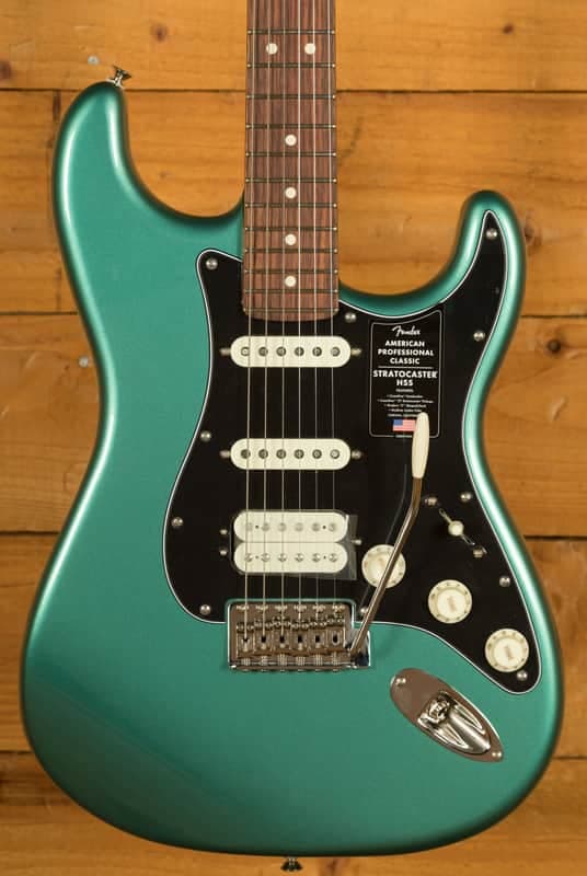 Fender American Professional Classic Stratocaster HSS - Rosewood - Faded Sherwood Green Metallic
