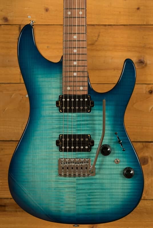 Ibanez AZ24S1F AZ Series Standard - Transparent Turquiose Burst