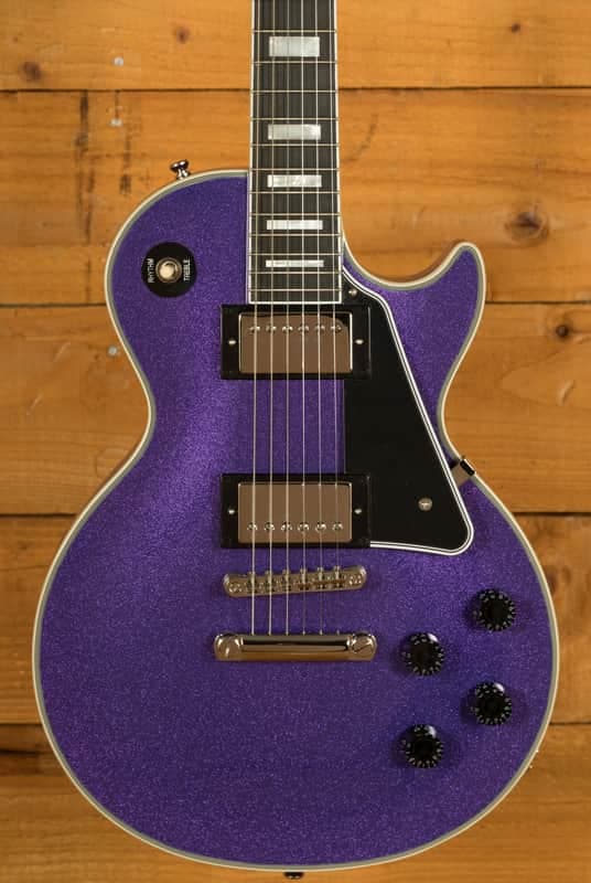 Epiphone IGC Les Paul Custom - Ebony - Amethyst Sparkle