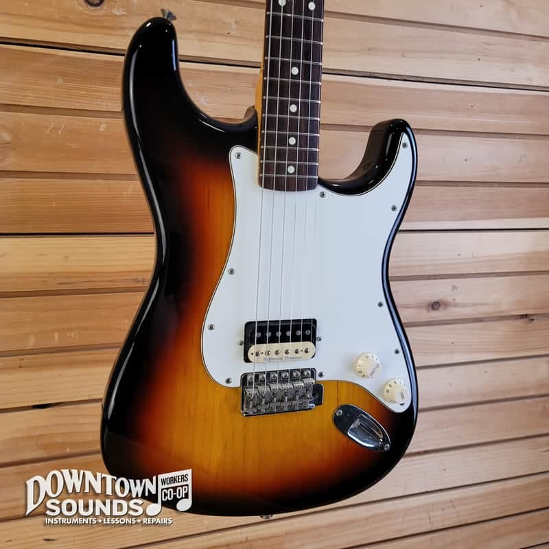 2003 Fender Classic Series 60s Stratocaster modified with single Duncan Pearly Gates Humbucker - 3-Color Sunburst, 7lbs 9oz