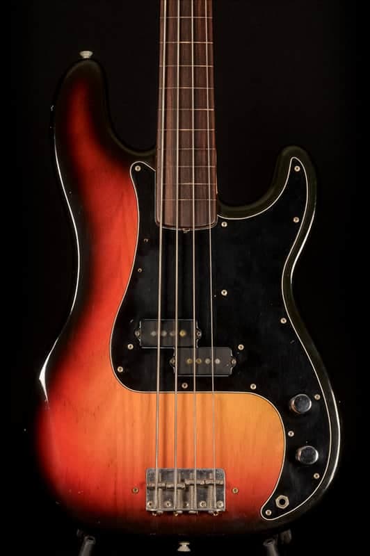 Fender Precision Bass Fretless with Rosewood Fingerboard 1976 - Sunburst