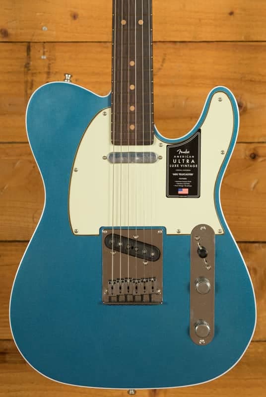Fender American Ultra Luxe Vintage '60s Telecaster Custom - Rosewood - Lake Placid Blue