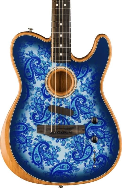 Fender Limited Edition American Acoustasonic® Telecaster® - Blue Paisley(Pre-Order)