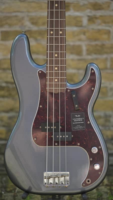 Fender Limited Edition Vintera II Road Worn '60s Precision Bass - Charcoal Frost Metallic