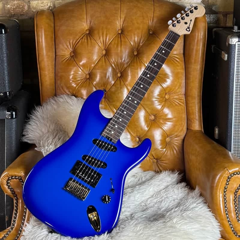 2025 Charvel Jake E Lee Signature Pro Mod San Dimas Style 1 HT RW Blue Burst Electric Guitar W/ Hardshell Case!