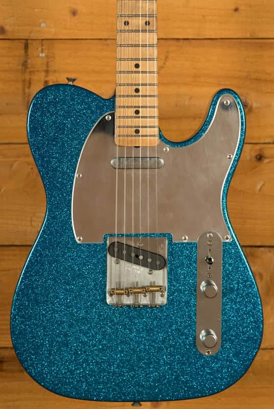 Fender J Mascis Signature Telecaster - Maple - Bottle Rocket Blue Flake