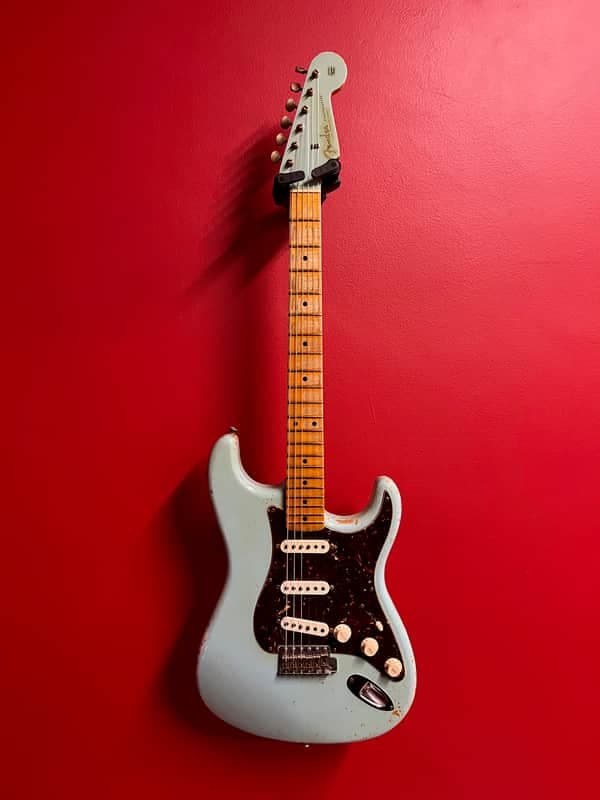 Fender Stratocaster Custom Shop '57 Relic Daphne Blue Matching Headstock del 2011