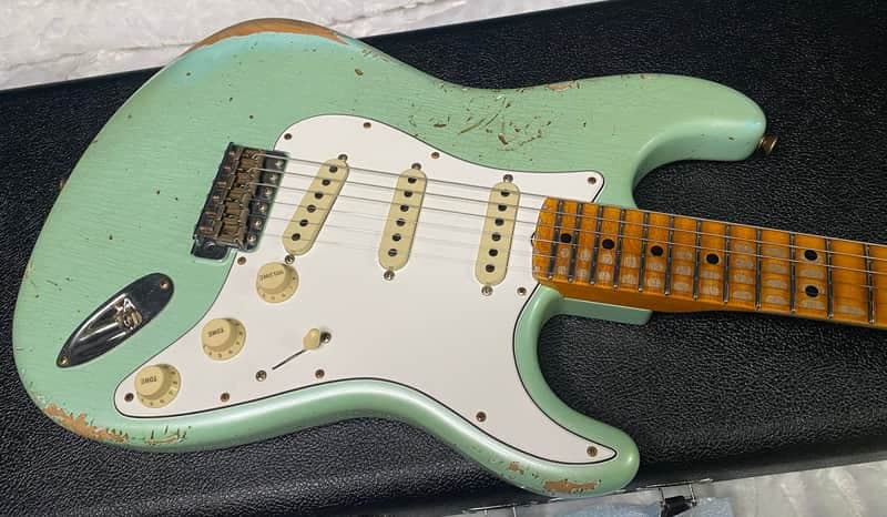 NEW! Fender Custom Shop Special Run '69 Stratocaster Heavy Relic - Handwound P/U's - Aged Surf Green Pearl - Reverse Headstock - 7.65lbs - Authorized Dealer - SUPER RARE! G07476