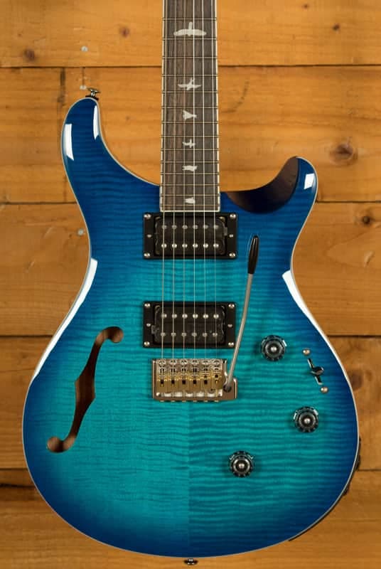 PRS SE Custom | Custom 24 Semi-Hollow Piezo - Lake Blue