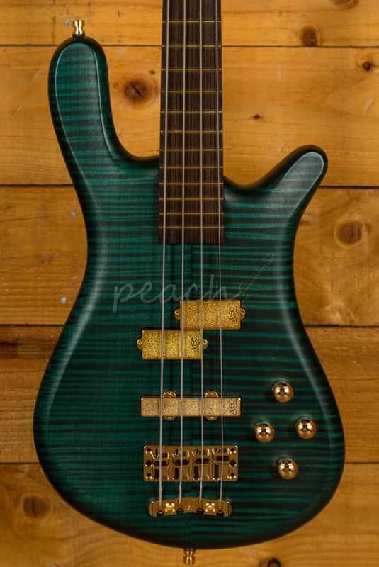 Warwick Custom Shop Streamer LX Petrol Green Transparent Satin - Wenge