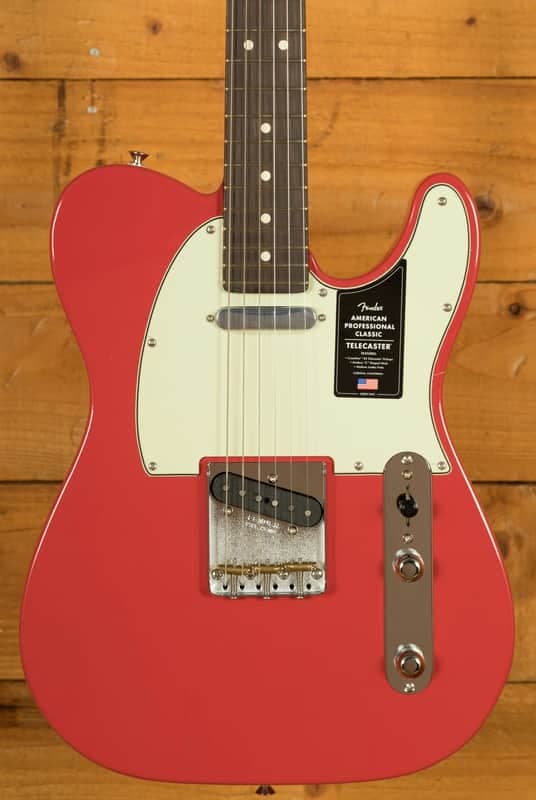 Fender American Professional Classic Telecaster - Rosewood - Faded Dakota Red