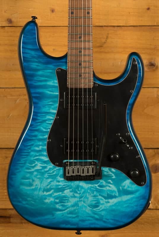 Schecter Traditional Pro - Roasted Maple - Transparent Blue Burst *B-Stock*
