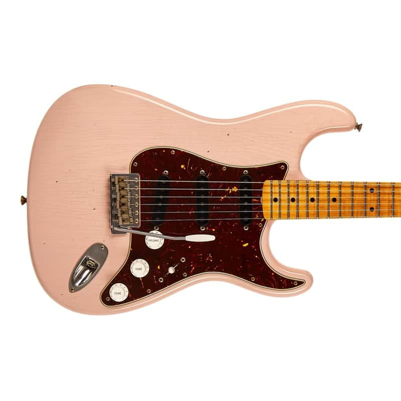 Fender Custom Shop 62 Flamethrower Stratocaster Journeyman Relic Shell Pink (Pre-Owned, 2024, EC+) #C7581784