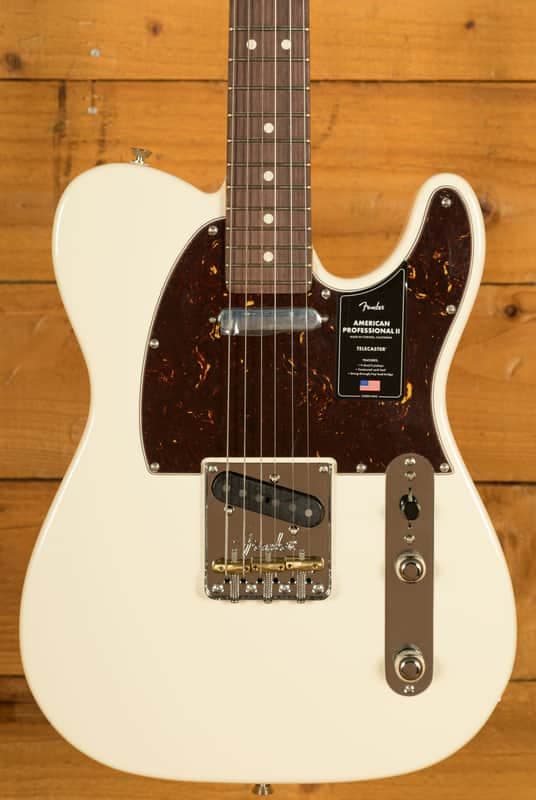 Fender American Professional II Telecaster - Rosewood - Olympic White