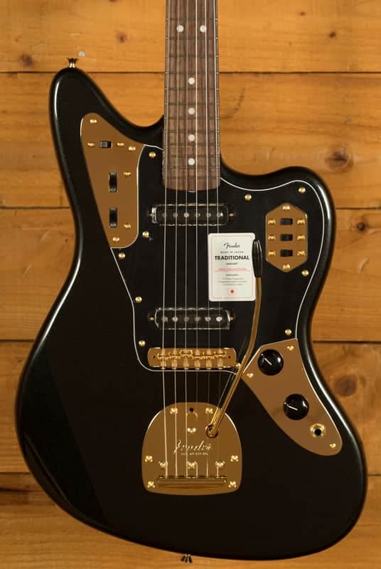 Fender Made In Japan Traditional 2025 Collection 60s Jaguar - Rosewood - Black Pearl