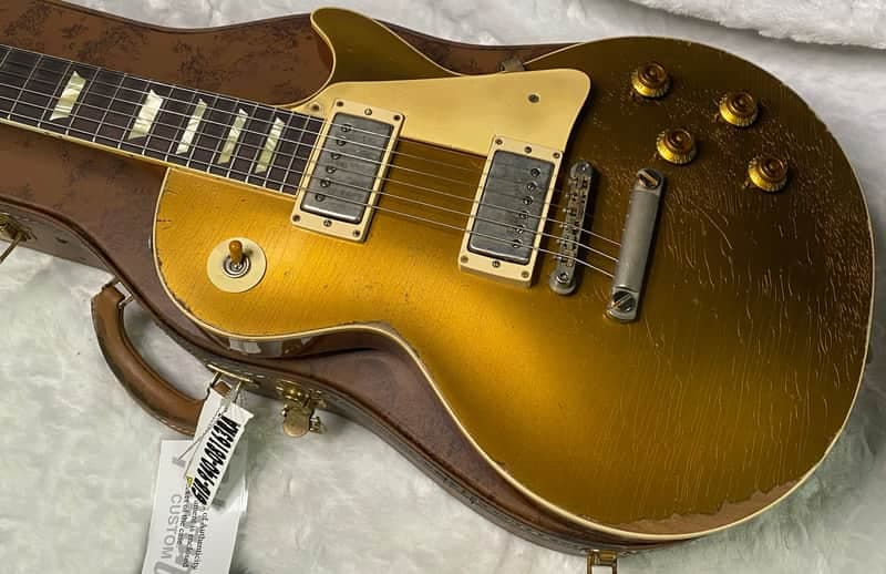 NEW! Gibson Custom Shop '57 Les Paul Gold Top Reissue Ultra Heavy Murphy Lab - Authorized Dealer - 8.8 lbs! - G07284