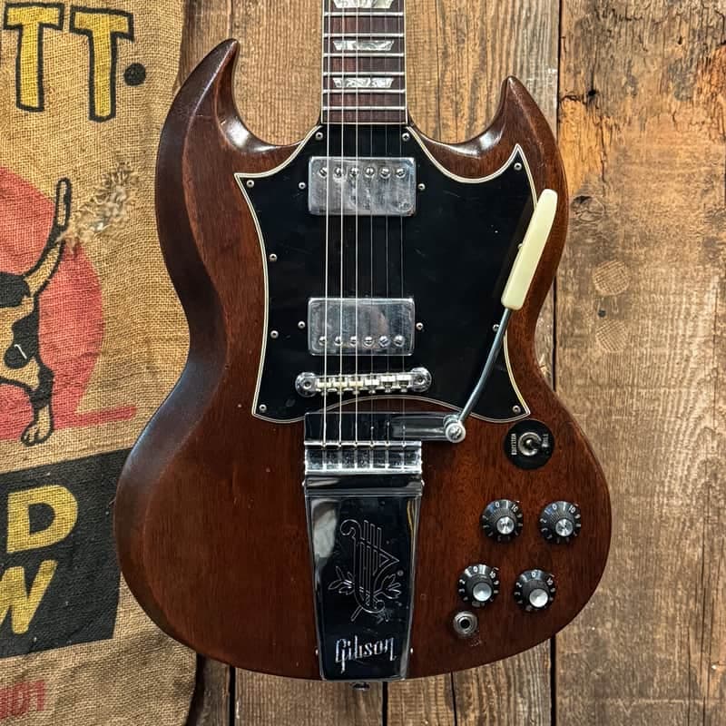 Refinished Gibson SG Standard Large Guard with Maestro Vibrola 1967