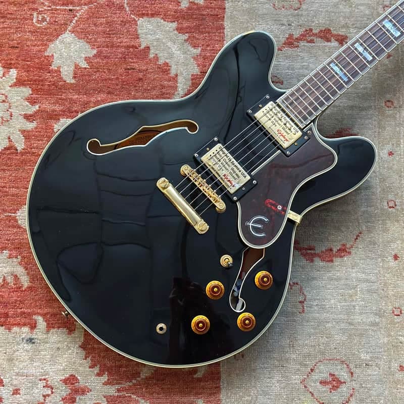 Epiphone Sheraton II EB Semi-Hollow Electric Guitar - Ebony