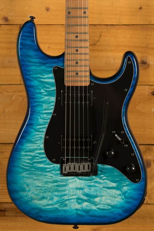 Schecter Traditional Pro - Roasted Maple - Transparent Blue Burst *B-Stock*