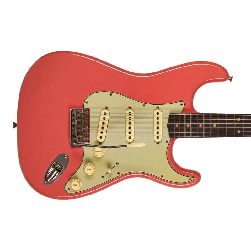 Fender Custom Shop 1959 Stratocaster Journeyman Relic Super Faded Aged Fiesta Red #CZ585089