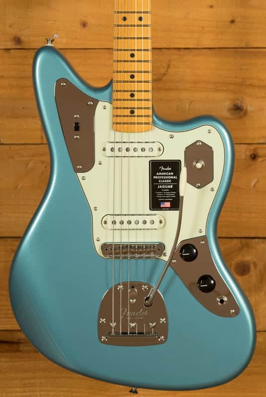 Fender American Professional Classic Jaguar - Maple - Faded Lake Placid Blue