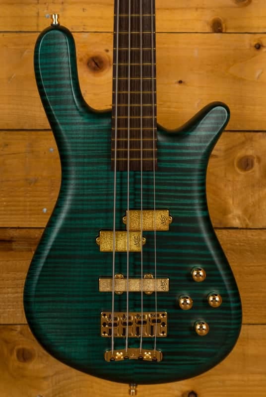 Warwick Custom Shop Streamer LX Petrol Green Transparent Satin - Wenge