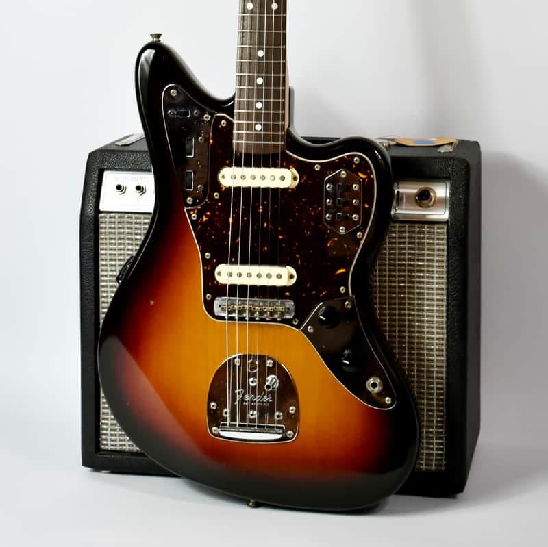 1990 Fender Japan I-Serial (JG66-70) Jaguar 3-Tone Sunburst, All Original, MIJ, FujiGen, Offset