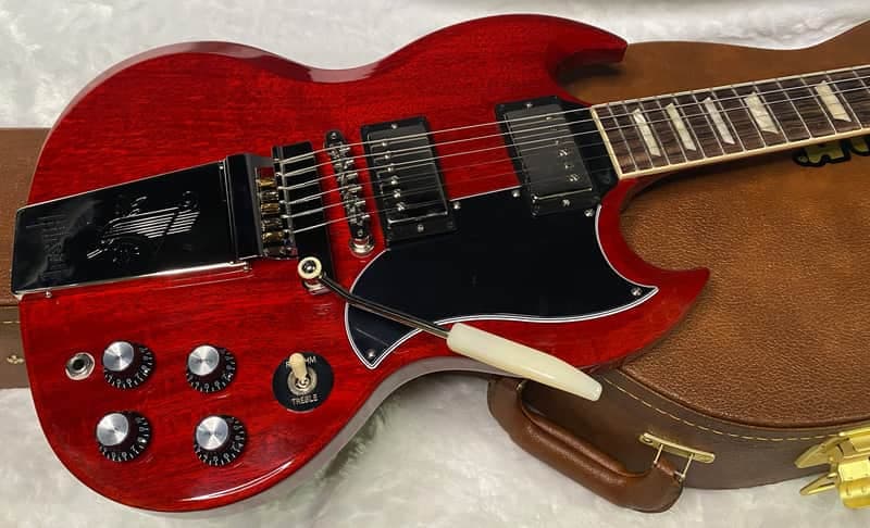 NEW! Gibson SG Standard '61 Maestro Vibrola Vintage Cherry - 7.85 lbs - Authorized Dealer! G07259