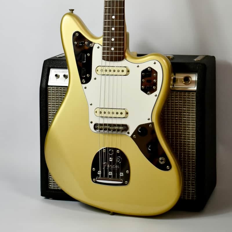 1994 Fender Japan Jaguar (JG66-RC) – Shoreline Gold, MIJ, Limited, Offset, FujiGen