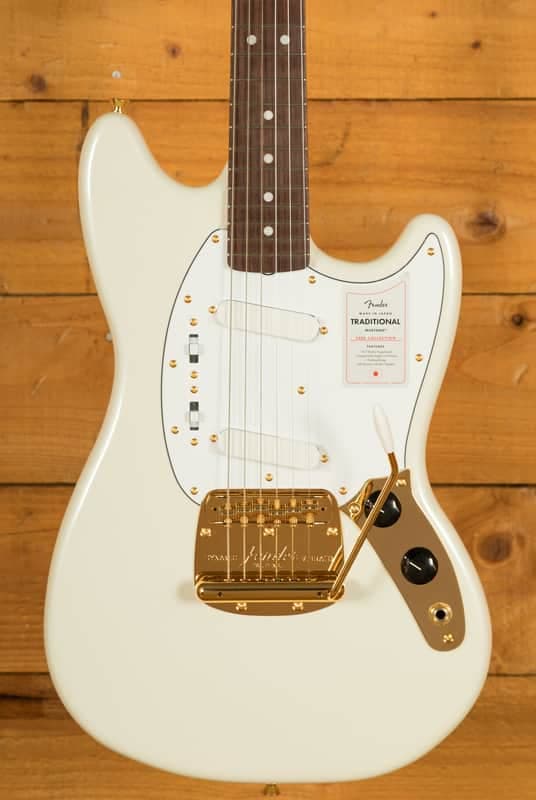 Fender Made In Japan Traditional 2025 Collection 60s Mustang - Rosewood - White Pearl