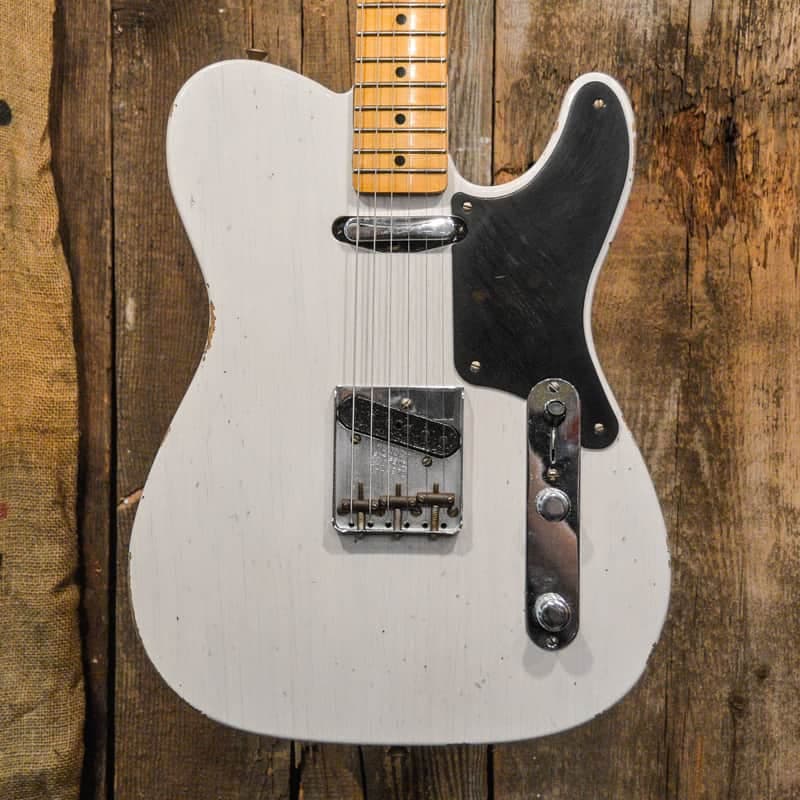 Fender Custom Shop Limited Roasted Pine Double Esquire Relic Aged White Blonde