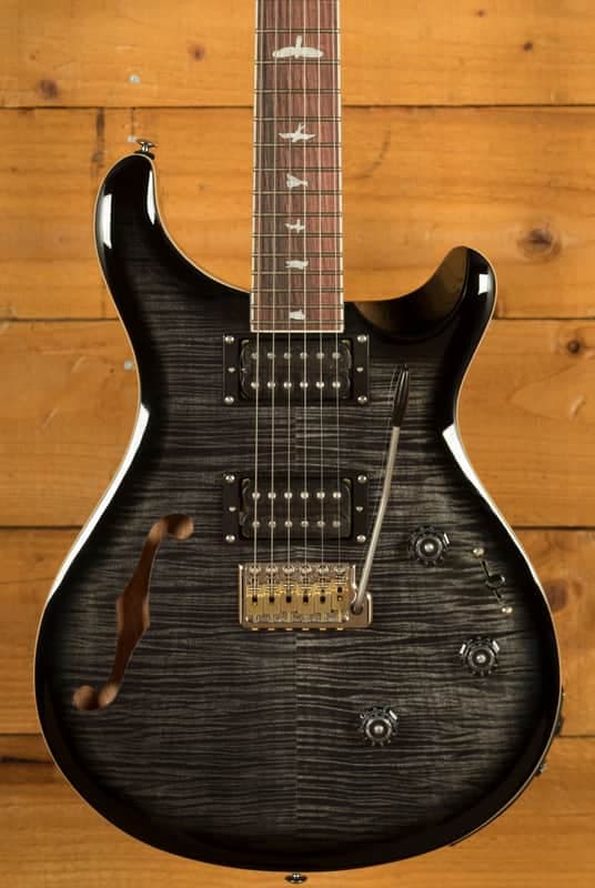 PRS SE Custom | Custom 24 Semi-Hollow Piezo - Charcoal