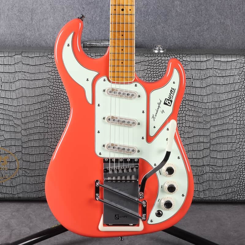 Burns Custom Elite Hank Marvin Signature - Fiesta Red - 2nd Hand
